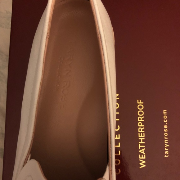 NIB Taryn Rose white rafaella nappa leather loafer - Picture 5 of 5